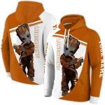 Personalized Baby Groot Hold Logo Texas Longhorns All Over Print Hoodie