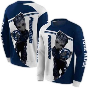Personalized Baby Groot Hug Logo Penn State Nittany Lions All-Over Print Sweatshirt