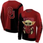 Personalized Baby Yoda Hold Logo Oklahoma Sooners All-over Print Sweatshirt