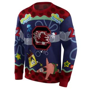 Personalized South Carolina Gamecocks Spongebob Patrick Star All-Over Print Sweatshirt
