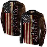 Personalized Georgia Bulldogs American Pride All-Over Print Sweatshirt