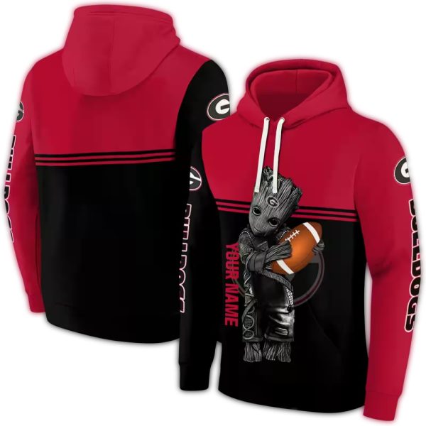 Personalized-Georgia-Bulldogs-Baby-Groot-AOP-Hoodie-1 Personalized Georgia Bulldogs Baby Groot AOP Hoodie 1