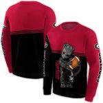 Personalized Georgia Bulldogs Baby Groot All-Over Print Sweatshirt