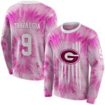 Personalized Georgia Bulldogs Cancer Support Pink All-Over Print Sweatshirt