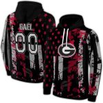 Personalized Georgia Bulldogs Distressed Flag All-Over Print Hoodie