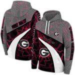 Personalized Georgia Bulldogs Hexagonal Mesh All-Over Print Hoodie