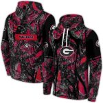 Personalized Georgia Bulldogs Hunting Theme All-Over Print Hoodie