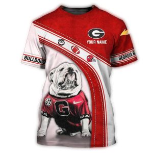 Personalized Georgia Bulldogs In My Heart All-Over Print T-Shirt