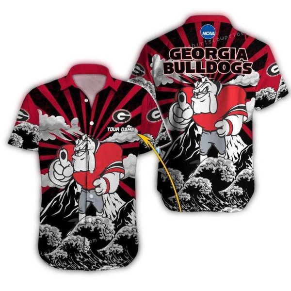 Personalized-Georgia-Bulldogs-Mascot-Beach-Hawaiian-Shirt-1 Personalized Georgia Bulldogs Mascot Beach Hawaiian Shirt 1