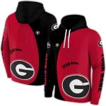 Personalized Georgia Bulldogs Minimalist All-Over Print Hoodie