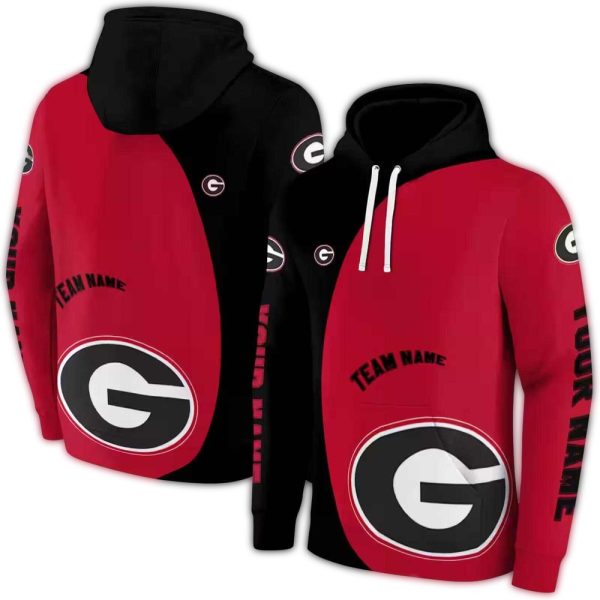 Personalized Georgia Bulldogs Minimalist AOP Hoodie 1
