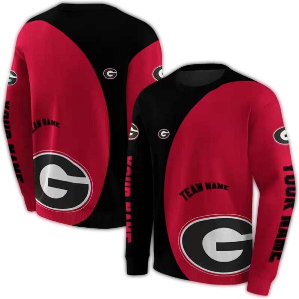 Personalized Georgia Bulldogs Minimalist AOP Sweatshirt 1