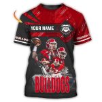 Personalized Georgia Bulldogs Players Team All-Over Print T-Shirt