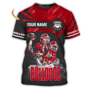 Personalized Georgia Bulldogs Players Team All-Over Print T-Shirt