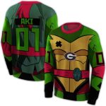 Personalized Georgia Bulldogs Superhero Armor All-Over Print Sweatshirt