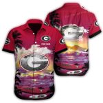 Personalized Georgia Bulldogs Surf Beach Hawaiian Shirt