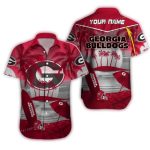 Personalized Georgia Bulldogs Surf Beach Tropical Hawaiian Shirt