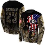 Personalized Georgia Bulldogs Tree Camo All-Over Print Sweatshirt