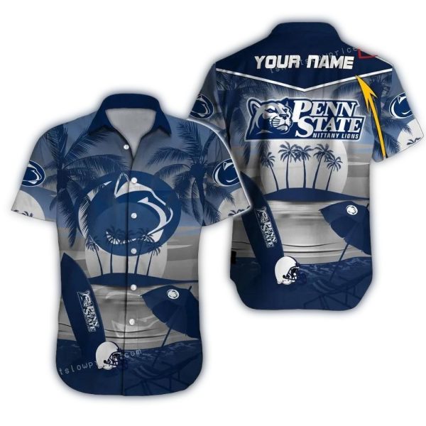 Personalized Island Surf Helmet With Penn State Nittany Lions Hawaiian Shirt 1