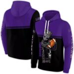 Personalized Lsu Tigers Baby Groot Purple Black All Over Print Hoodie