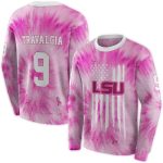 Personalized Lsu Tigers Cancer Support Pink All Over Print Sweatshirt