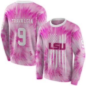 Personalized Lsu Tigers Cancer Support Pink All Over Print Sweatshirt