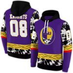 Personalized Lsu Tigers Grateful Vibes Purple All Over Print Hoodie