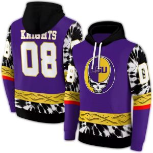 Personalized Lsu Tigers Grateful Vibes Purple All Over Print Hoodie