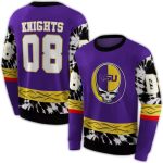 Personalized Lsu Tigers Grateful Vibes Purple All Over Print Sweatshirt
