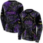 Personalized Lsu Tigers Hunting Theme Purple Black All Over Print Sweatshirt
