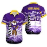 Personalized Lsu Tigers Mascot Beach Hawaiian Shirt