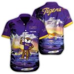 Personalized Mascot Beach Surf Lsu Tigers Hawaiian Shirt