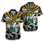 Personalized Mascot Notre Dame Fighting Irish Vintage Hawaiian Shirt