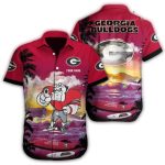 Personalized Mascot Surf With Georgia Bulldogs Hawaiian Shirt