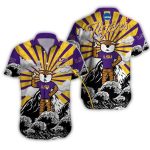 Personalized Mascot Wave Lsu Tigers Hawaiian Shirt
