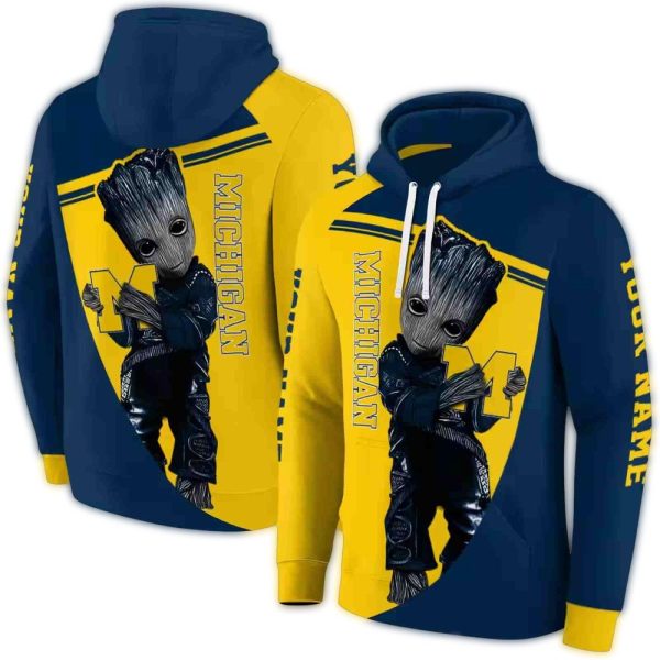 Personalized-Michigan-Wolverines-Baby-Groot-AOP-Hoodie-1 Personalized Michigan Wolverines Baby Groot AOP Hoodie 1