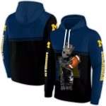 Personalized Michigan Wolverines Baby Groot Hold Ball All Over Print Hoodie