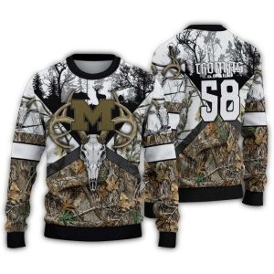 Personalized Michigan Wolverines Deer Antlers Ugly Sweater