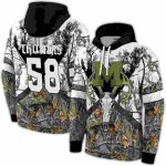 Personalized Michigan Wolverines Forest Silhouette All Over Print Hoodie