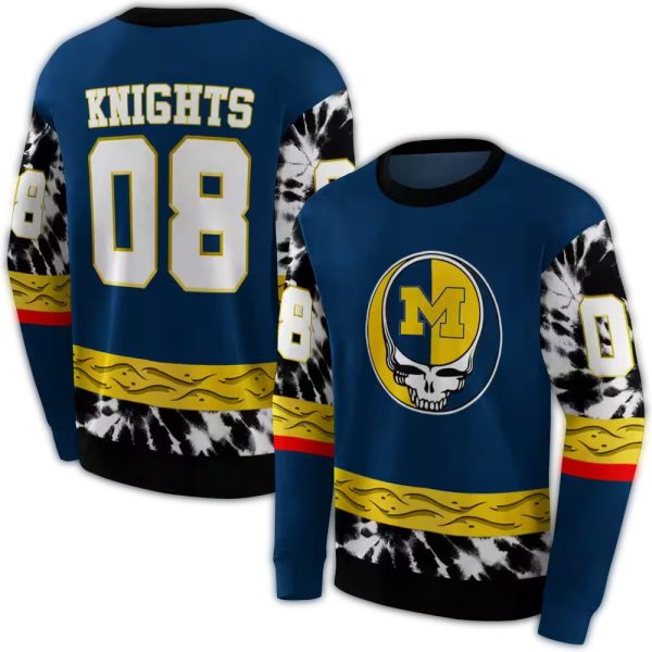 Personalized Michigan Wolverines Grateful Vibes AOP Sweatshirt 1