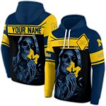 Personalized Michigan Wolverines Grim Reaper All Over Print Hoodie