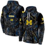 Personalized Michigan Wolverines Hunting Theme All Over Print Hoodie