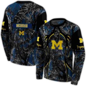 Personalized Michigan Wolverines Hunting Theme All Over Print Sweatshirt
