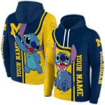 Personalized Michigan Wolverines Stitch All Over Print Hoodie