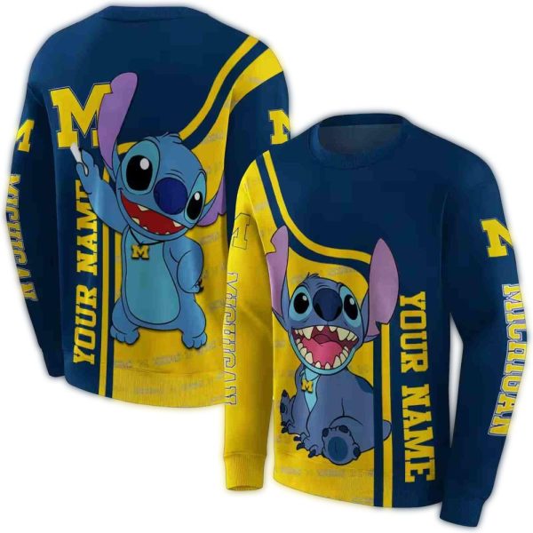 Personalized-Michigan-Wolverines-Stitch-AOP-Sweatshirt-1 Personalized Michigan Wolverines Stitch AOP Sweatshirt 1