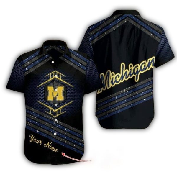 Personalized Michigan Wolverines Uniform Hawaiian Shirt 1
