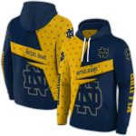 Personalized Notre Dame Fighting Irish Abstract Shape All Over Print Hoodie