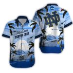 Personalized Notre Dame Fighting Irish Dawn Beach Tropical Hawaiian Shirt