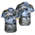 Personalized Notre Dame Fighting Irish Dolphin Hawaiian Shirt