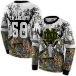 Personalized Notre Dame Fighting Irish Forest Silhouette All Over Print Sweatshirt